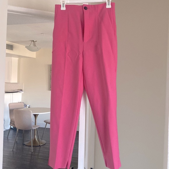 Zara Pants & Jumpsuits Zara Hot Pink Dress Pants 28 Inch Waist 37